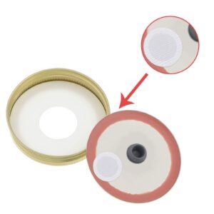 Synthetic Filter Paper Stickers 20 mm 0.3 μm Filter Disc Mushroom Applied Under Wide Mouth Jar Lid for Mushroom Cultivation (256)