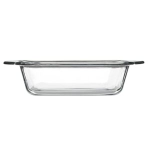 Anchor Hocking 8 Inch Square Cake Dish with TrueLock Locking Lid Bakeware, Clear