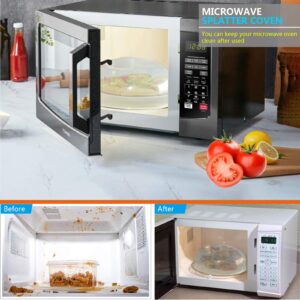Microwave Splatter Cover, Microwave Cover for Food, Large Microwave Plate Cover Guard Lid with Steam Vents Keeps Microwave Oven Clean, 11.5 Inch BPA Free & Dishwasher Safe