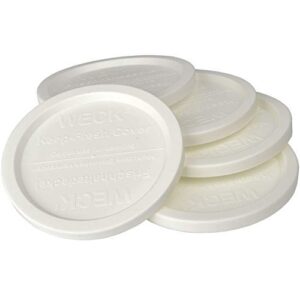 weck jar 5 pack keep fresh plastic lids, 5 pack (small = 2 3/8", 60mm) fits models 080, 755, 760, 761, 762, 763, 764, 766, 902, 905, 975, 995