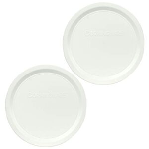 corningware f-16-pc french white 16 ounce plastic replacement lid - 2 pack
