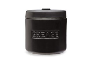 fox run bacon grease container, 5 x 5.5 inches, black