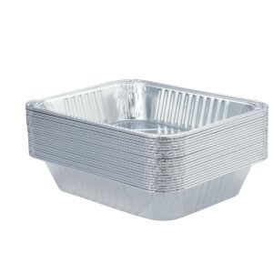 Waytiffer Aluminum Pans 9x13 Disposable Foil Pans (10 Pack) Half Size Deep Steam Table Pans Extra Thick for Baking, Cooking, Roasting, Heating, Serving & Lining Steam-Table Trays