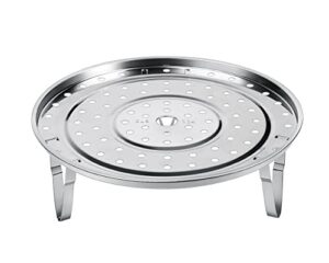 steamer rack 8.5 inches 304 stainless steel steaming rack steam tray with removable legs for steamer cookware instant pressure cooker multi-functional steamer basket