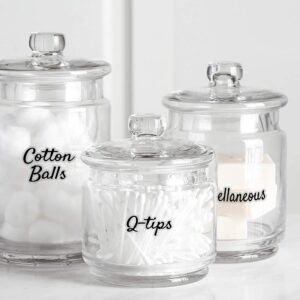 Laundry Room Organizing Labels for Glass Jars, Canisters, Waterproof Home Storage Organization Washroom Cleaning Decal Stickers