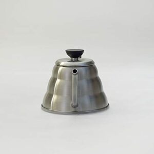 Hario V60 "Buono" Drip Kettle Stovetop Gooseneck Coffee Kettle 1.0L, Stainless Steel, Silver