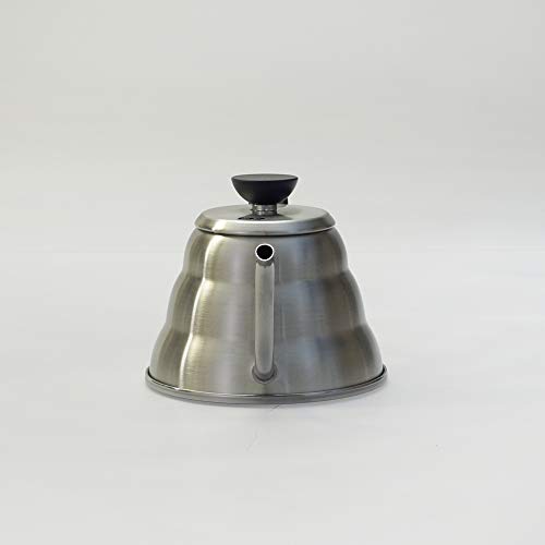 Hario V60 "Buono" Drip Kettle Stovetop Gooseneck Coffee Kettle 1.0L, Stainless Steel, Silver