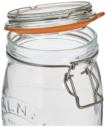 Kilner Round Clip Top Jar, 34-Fl Oz, 1 L