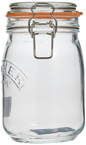 Kilner Round Clip Top Jar, 34-Fl Oz, 1 L