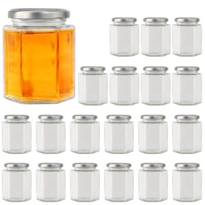 20 pcs 10 oz glass jars with silver lids, mason jars for gifts, crafts, wedding, spice, extra tags string