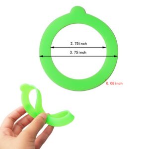 8 Pieces Replacement Silicone Jar Gaskets for Clip Top Storage Jars, 4 Colors Jar Seals Airtight Silicone Gasket Sealing Rings for Regular Mouth Canning Jars