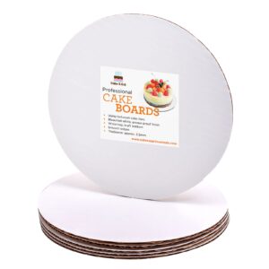 8" round coated cakeboard, 6 ct.