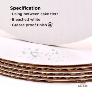 8" Round Coated Cakeboard, 6 ct.