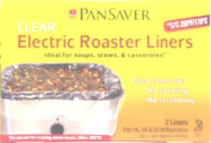 pansaver electric roaster liners, 3 box bundle (liners for 6 roasters) includes instructions & video link. fits 16, 18 & 22 quart roasters.