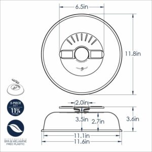 Nordic Ware 67002 Up & AwaySpatter Cover, Up & Away, Clear