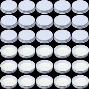38 mm white growler caps lids, seal screw caps lid,tinplate metal screw caps with white filling glue fits for most 1/2 and 1 gallon jugs (36 pieces)