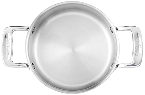 All-Clad Specialty Stainless Steel Ramekin with Lid 2 Piece Oven Broiler Safe 600F Pots and Pans, Cookware Silver