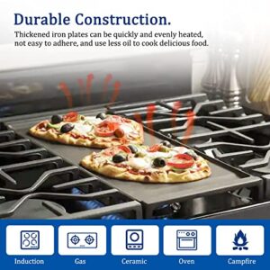 UPGRADED WB31X24738 Griddle Replacement for ge Appliance Gas Range Part,WB31X24998 Gas Stove Top Griddle Compatible With ge Gas Stove Top Parts, Free Standing Range Center Griddle Flat Top Pan