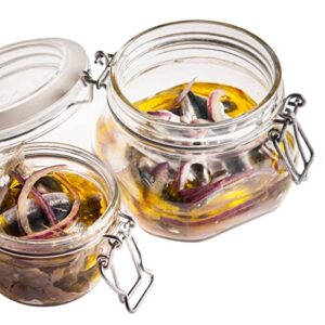 BORMIOLI ROCCO .5L Glass Canning Jar, 1 EA