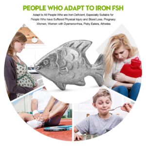 Daxiongmao Iron Fish Cooking Tool to Add Original Iron Supplement to Food and Water, Iron Supplement Tool for Iron Deficiency Vegetarians, Pregnant Women and Children, Mothers Day Gifts