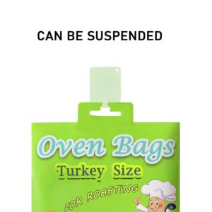 15 Counts Large Turkey Bags, Oven Bags for Cooking,Meat Roasting Bags Safe for Meats Turkey Fish Vegetables - 20×24 IN (1 PACK)