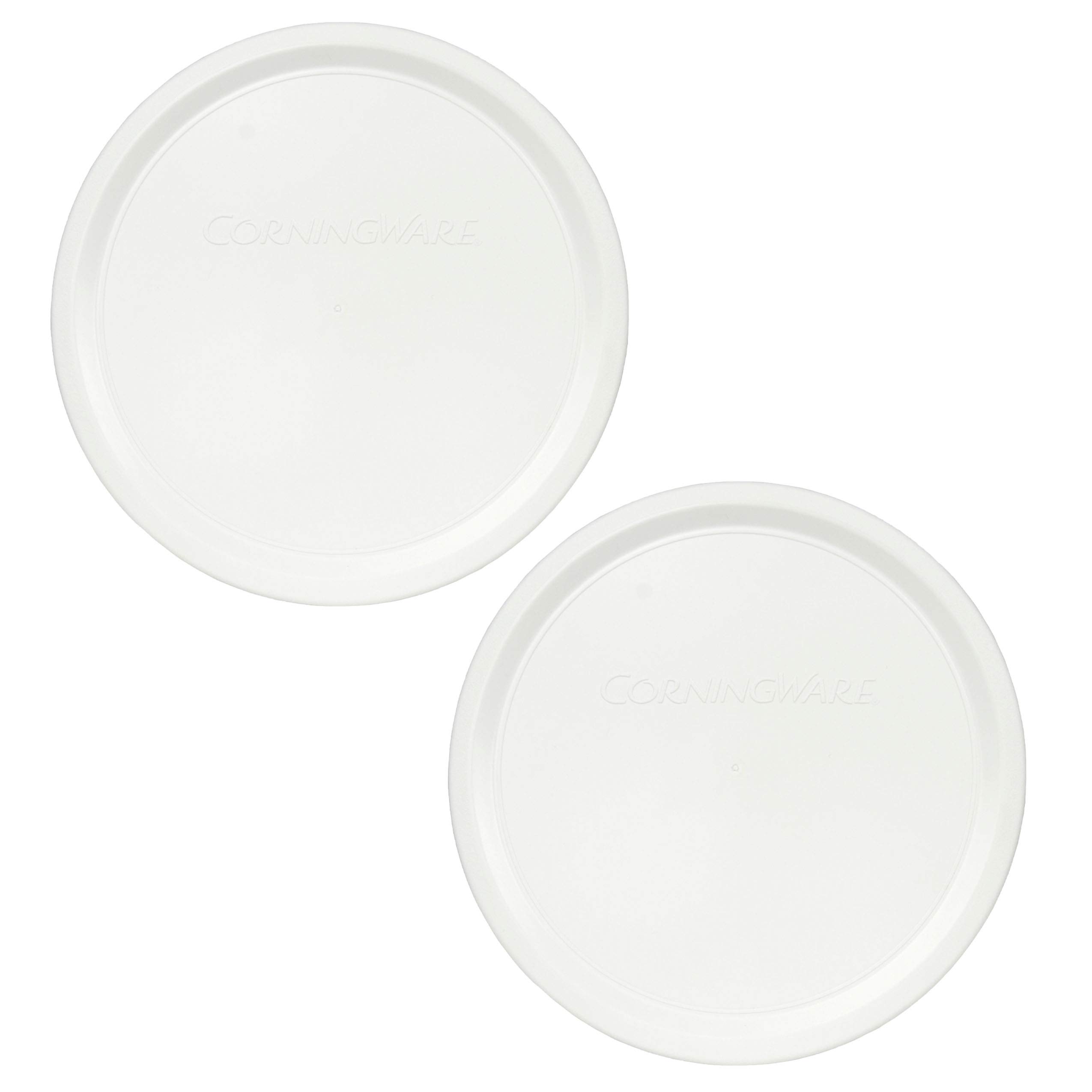 Corningware F-24-PC French White 24oz Plastic Replacement Lids - 2 Pack