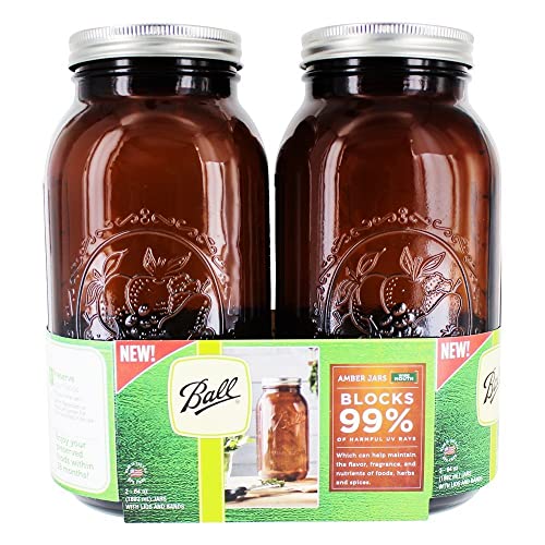 Jarden Home Brands 1440069047 Ball Collection Elite Performance Canning Jars (2-Pack) 64 Oz Each