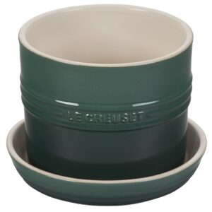 Le Creuset Stoneware Herb Planter, 5.5 Inches, Artichaut