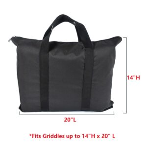 Mini Lustrous Griddle Carry Bag for Camp Chef SG30, SG14, FG20, MSG20, CGG16 Griddle Models, Waterproof Anti-UV Material, Medium