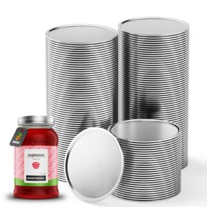 150 pcs mason jar lids-canning lids regular mouth,lids for mason jars,aluminum lids for mason jar regular mouth split-type lids leak proof and secure canning jar caps(2.75in lids)