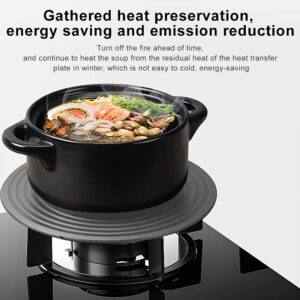 CALIDAKA Heat Diffuser 9/11inch Aluminum Induction Diffuser Plate,Reducer Flame Guard Simmer Ring Plate Non-Stick Hob Ring Plate for Gas Stove Glass Cooktop Converter Coffee Milk