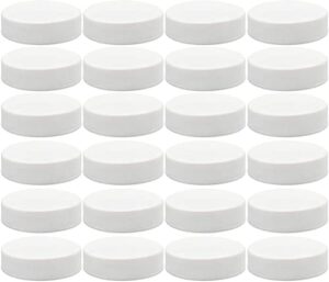 cornucopia white plastic standard mason jar lids (24-pack); regular mouth lined storage caps