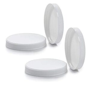 1790 110mm plastic lid for wide mouth jars (pack of 4), white