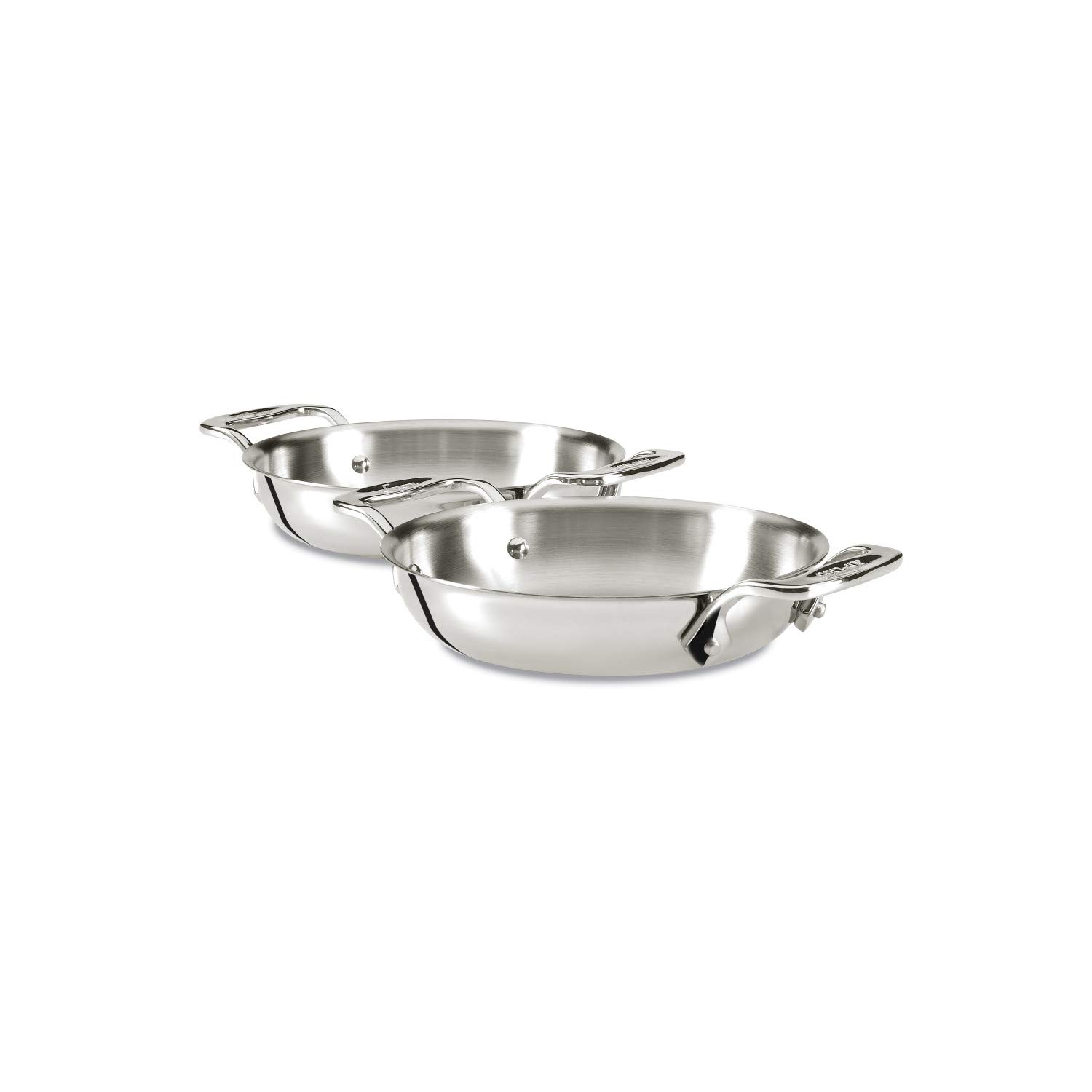 All-Clad Specialty Stainless Steel Gratins 6 Inch Pots and Pans, Cookware Silver