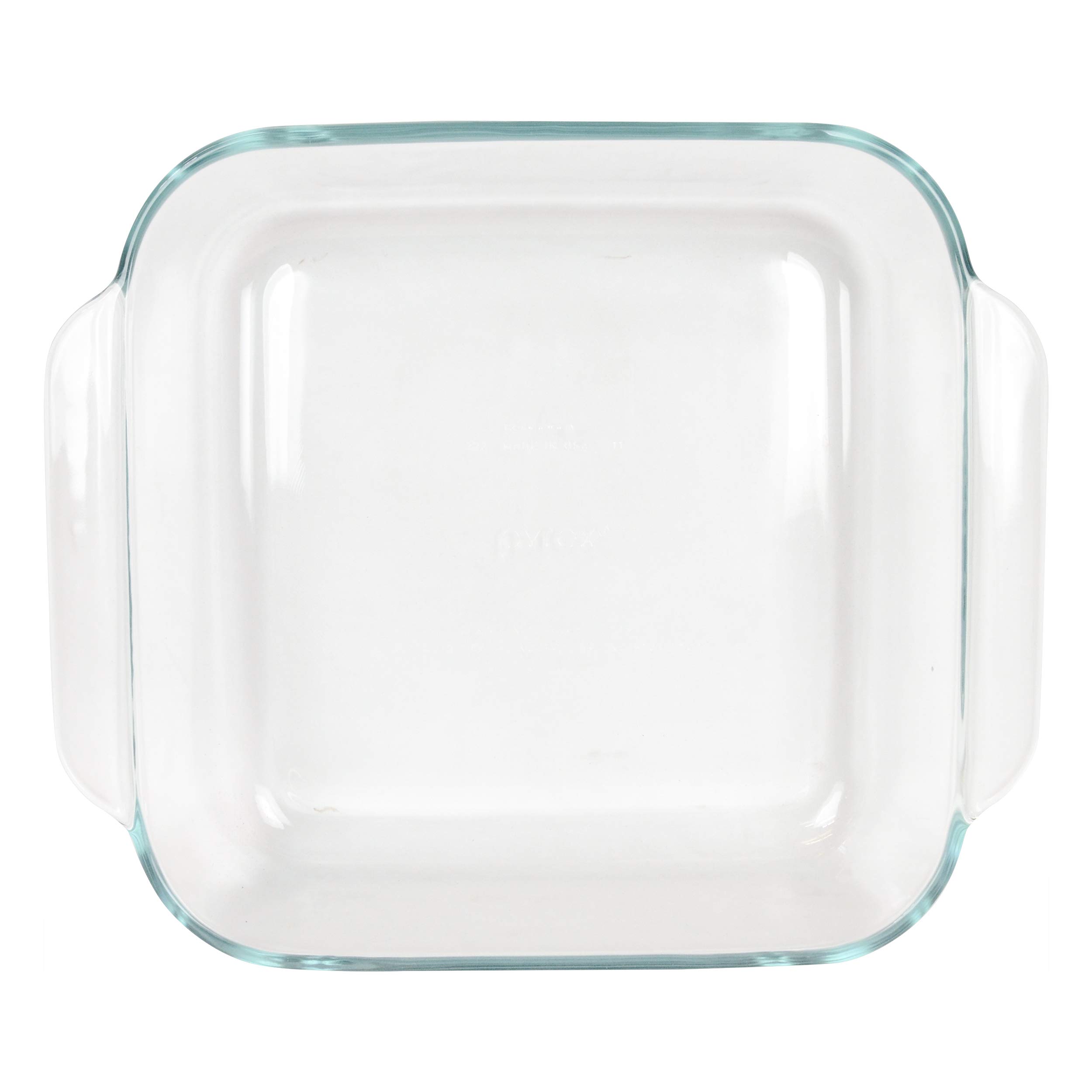 Pyrex 8" Square Baking Dish with Blue Plastic Lid