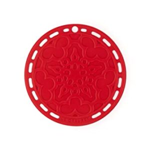 Le Creuset Silicone French Trivet, 8" , Cerise