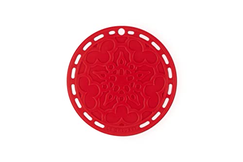 Le Creuset Silicone French Trivet, 8" , Cerise