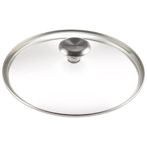 le creuset signature glass lid with stainless steel knob, 9.5"