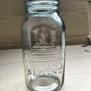 SEZONS 64 ounce (2 Liter) 2L Mason Jar wide mouth - 2 pack set