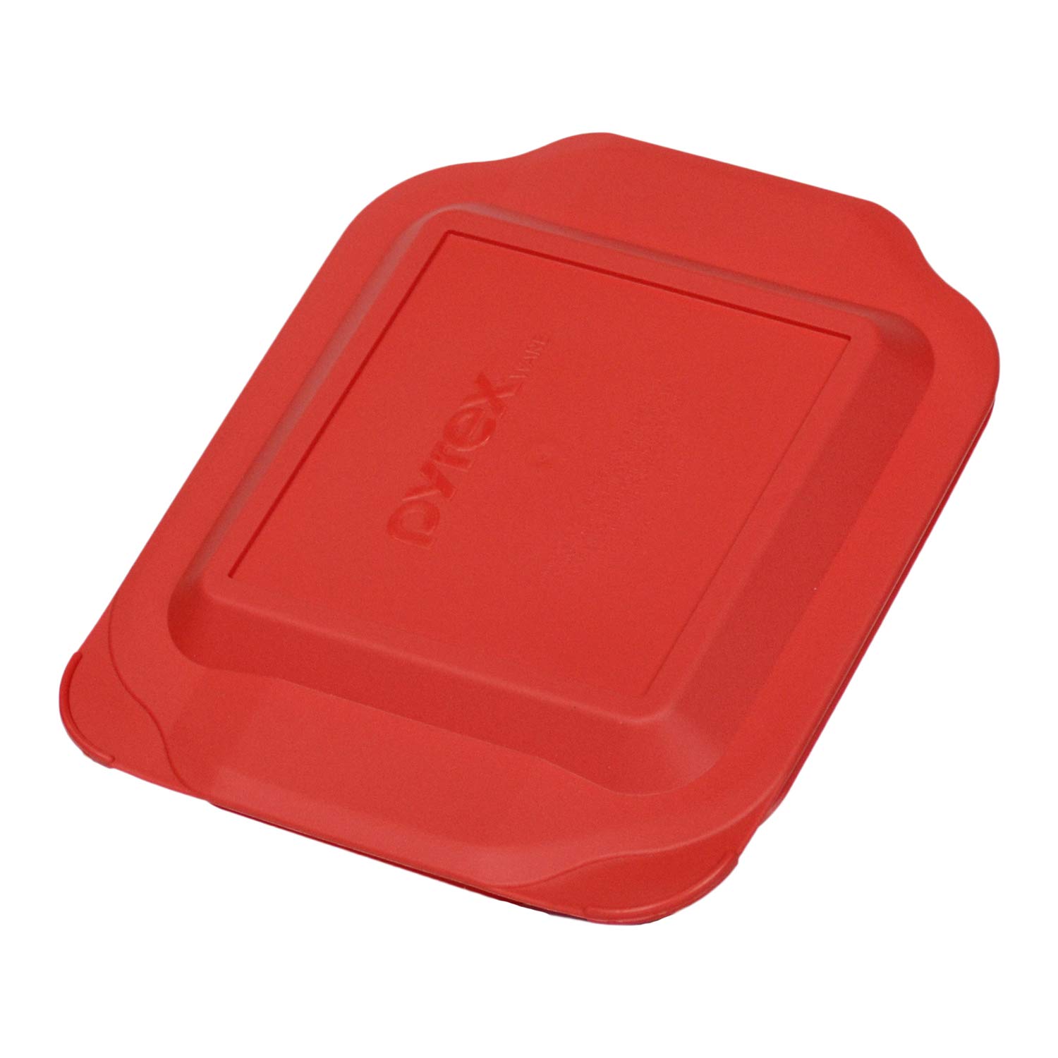 Pyrex 222-PC Red Square Plastic Food Storage Replacement Lid Cover - Made in USA