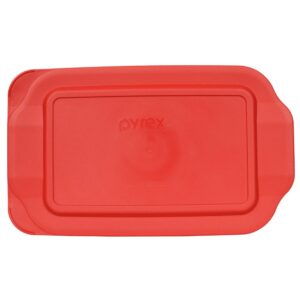 pyrex 232-pc 2qt red lid - made in the usa (made for the pyrex 232 glass dish only)