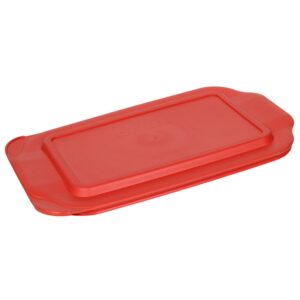 Pyrex 232-PC 2qt Red Lid - Made in the USA (made for the Pyrex 232 glass dish ONLY)