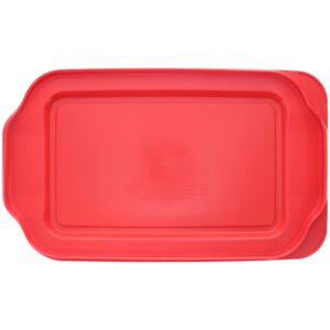Pyrex 232-PC 2qt Red Lid - Made in the USA (made for the Pyrex 232 glass dish ONLY)