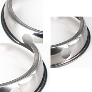 Ycanware Wok Ring is Suitable for All Woks, Steel Wok Rack 7¾-Inch and 9¾-Inch Reversible Size(2 Pack)