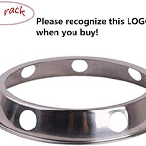 Ycanware Wok Ring is Suitable for All Woks, Steel Wok Rack 7¾-Inch and 9¾-Inch Reversible Size(2 Pack)