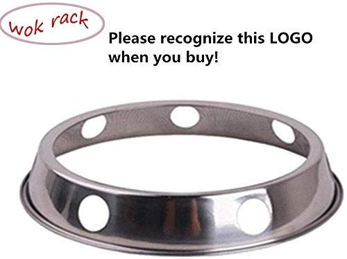 Ycanware Wok Ring is Suitable for All Woks, Steel Wok Rack 7¾-Inch and 9¾-Inch Reversible Size(2 Pack)