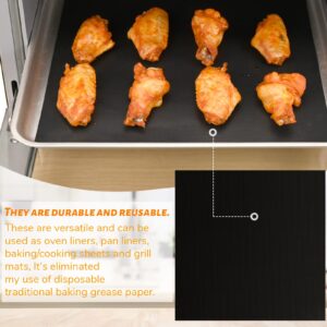 WMKGG 12 inch Square Air Fryer Liners Set, 3 Pack Non-stick Reusable Toaster Oven Mat Compatible with Ninja Foodi Flip SP101/SP201/SP301/SP351, Cuisinart Toaster Oven, Microwave