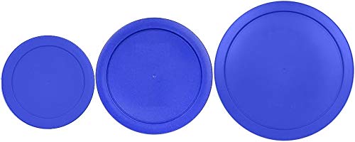 Klare Ware 2, 4 & 7 Cup Replacement Lids/Covers for Pyrex, Anchor Hocking & Klare Ware Storage Bowls (Glass Container Not Included) Microwave, Freezer & Top Rack Dishwasher Safe (3 Pack, Turquoise)