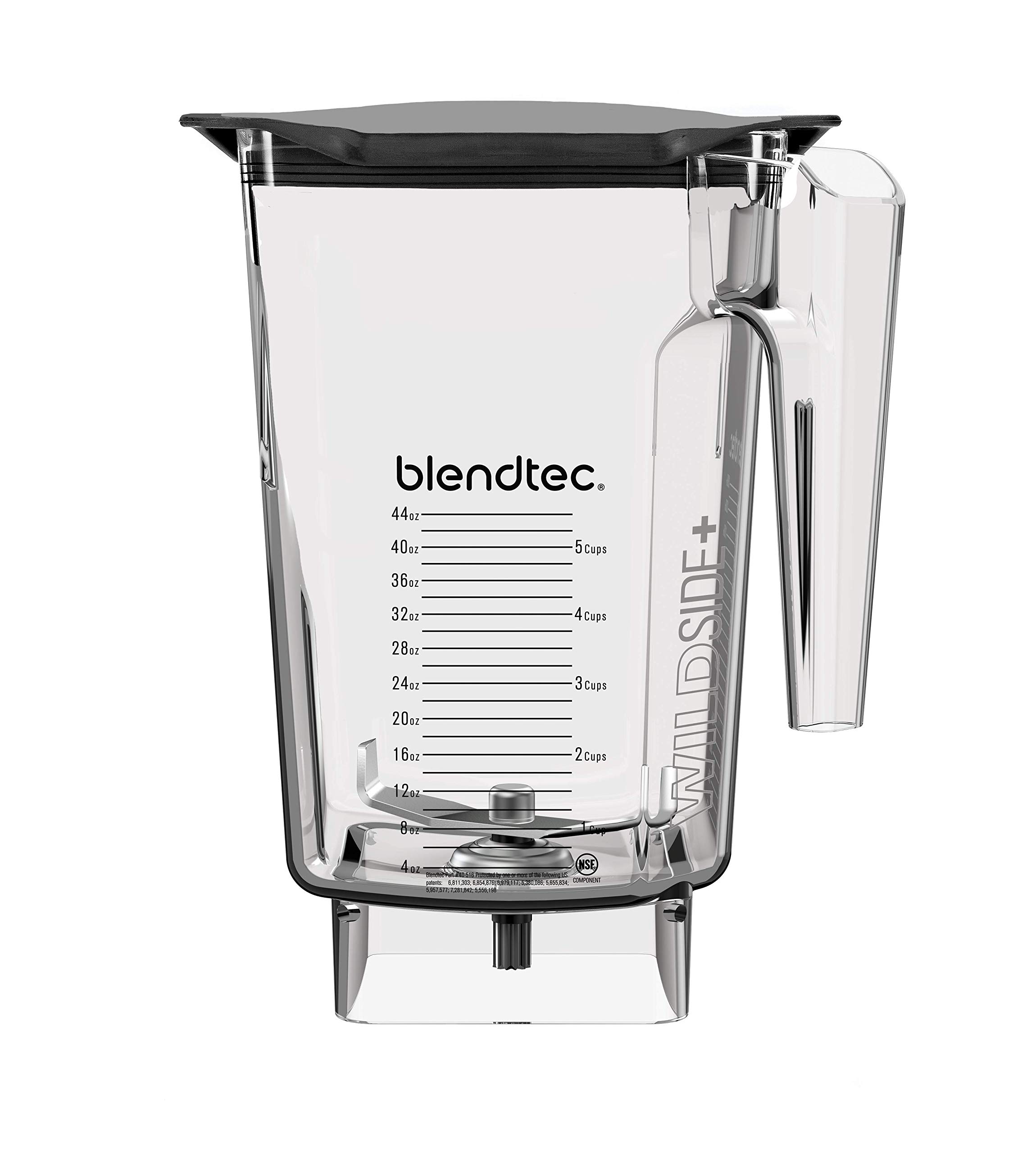 Blendtec 40-630-62 Clear WildSide+ Jar with Black Hard Lid