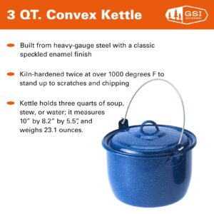 GSI Outdoors 3 qt. Convex Kettle for Soup, Stew, or Water Pot for Camping